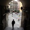 Europe city scene